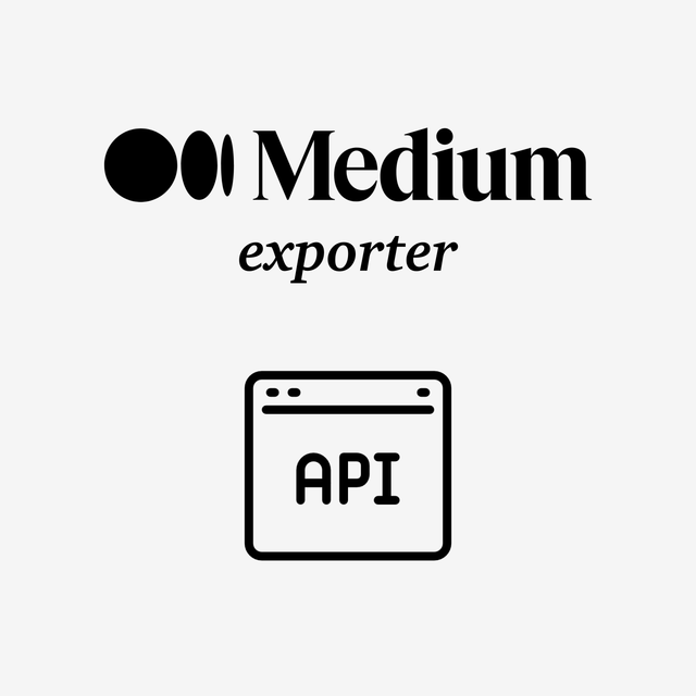 Medium API exporter